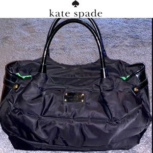 KATE SPADE QUILTED NYLON HOBO BAG